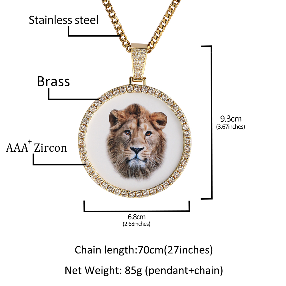 THE BLING KING Oversize Large  - Name Necklace Custom recension och pris