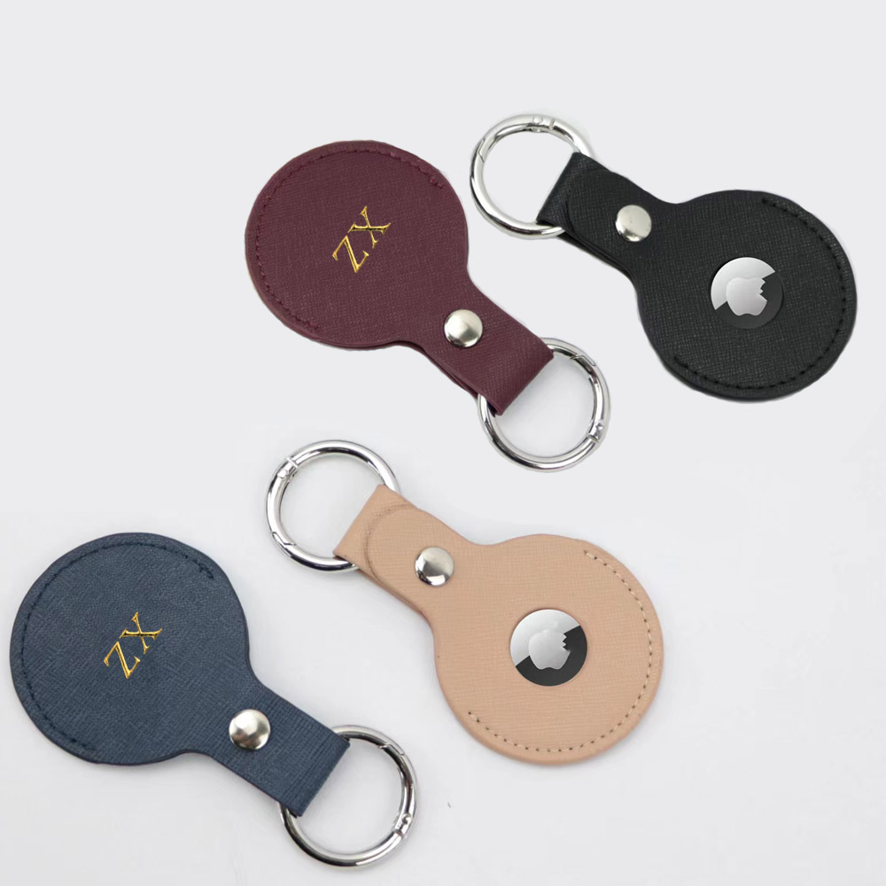 Custom Gold initial letters Fo - Monogram Keychain Leather recension och pris