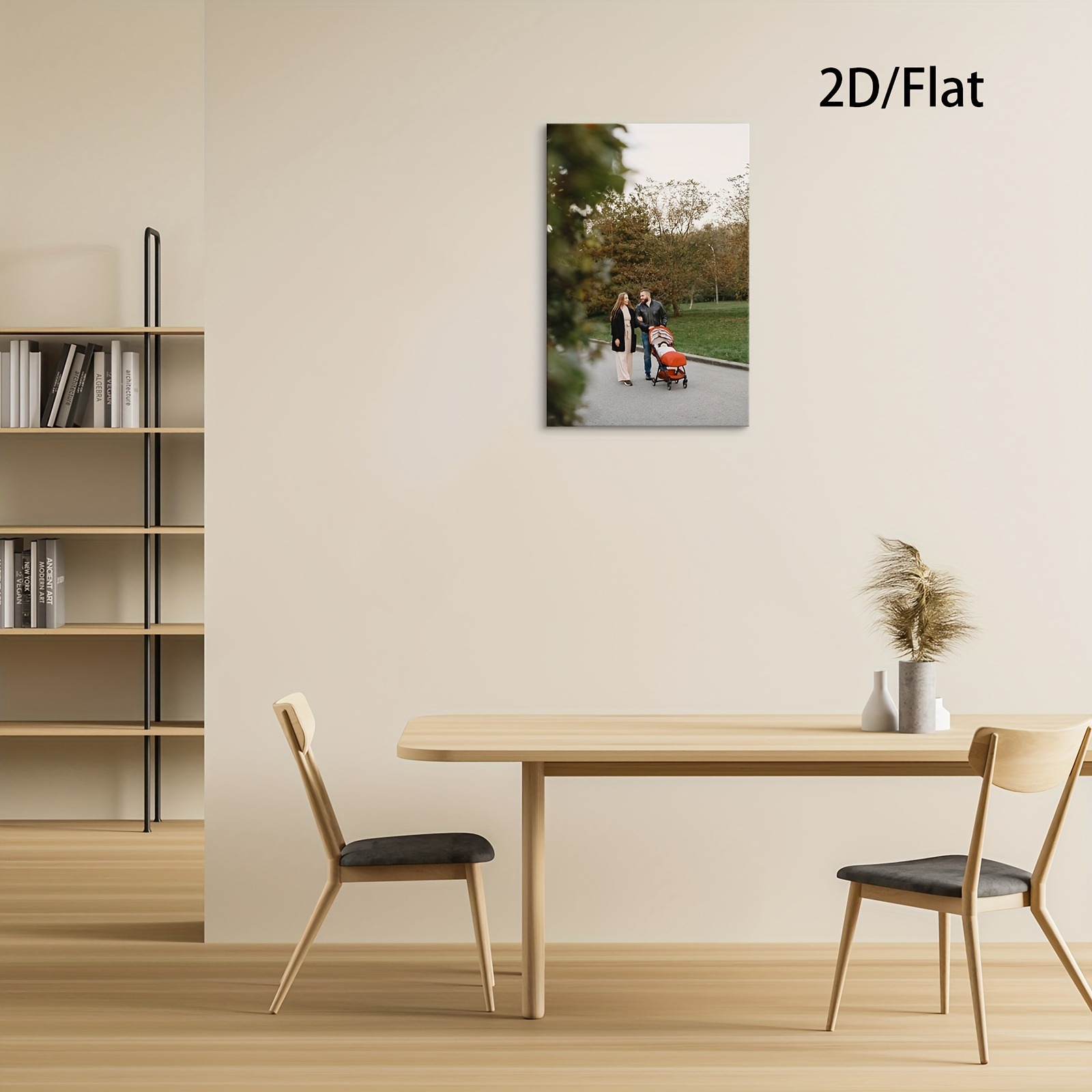 1pc Wooden Framed Poster, Pers - Engraved Wood Frame recension och pris